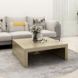Berkfield Coffee Table Sonoma Oak 100X100X35 Cm Engineered Wood - thumbnail 1