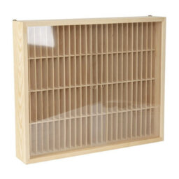 Wall Mount Storage Shelf Cassette Storage Rack Wooden Cd - thumbnail 4