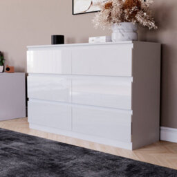 Lassic Vida Designs Glinton 6 Drawer Chest (100% Fsc), White - thumbnail 3