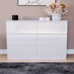 Lassic Vida Designs Glinton 6 Drawer Chest (100% Fsc), White - thumbnail 2