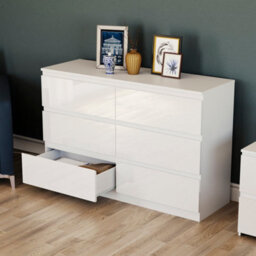 Lassic Vida Designs Glinton 6 Drawer Chest (100% Fsc), White - thumbnail 1