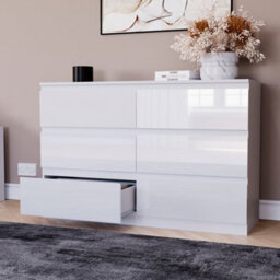 Lassic Vida Designs Glinton 6 Drawer Chest (100% Fsc), White - thumbnail 4