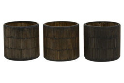 Orsina Gaia Set Of 3 Mosaic Tealight Holders - thumbnail 1