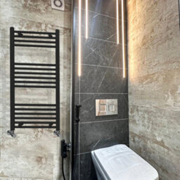 ARKO BATHROOM Arko Towel Radiator, Heated Towel Rails,wall Mounted Ladder Radiators 400X1000mm,black - thumbnail 6