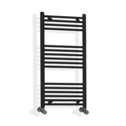 ARKO BATHROOM Arko Towel Radiator, Heated Towel Rails,wall Mounted Ladder Radiators 400X1000mm,black - thumbnail 8