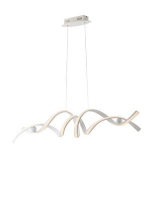 Luminosa Lighting Luminosa Mystral Integrated Led Ceiling Pendant, White, 4000K