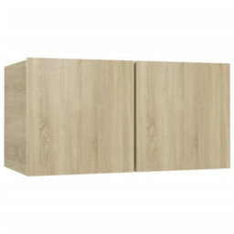 Berkfield 8 Piece Tv Cabinet Set Sonoma Oak Engineered Wood - thumbnail 5