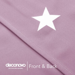 Deconovo Super Soft Foil Star Printed Thermal Insulated Eyelet Blackout Curtains For Bedroom, W55 X L90 Inch, Baby Pink, 2 Panels - thumbnail 8
