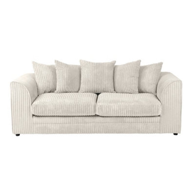 SquareBoxx Lennox Cream Sofa Set 3 Seater - image 1