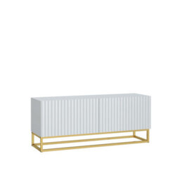 Creative Furniture Ripple Tv Unit 100Cm - White With Fluted Doors - thumbnail 8