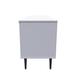 Fuji 2 Door 1 Drawer Wide Tv Unit In Grey Matt (Ready Assembled) - thumbnail 2