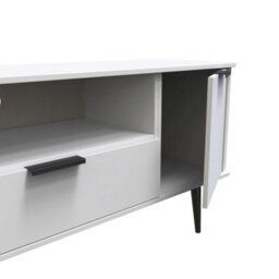 Fuji 2 Door 1 Drawer Wide Tv Unit In Grey Matt (Ready Assembled) - thumbnail 6