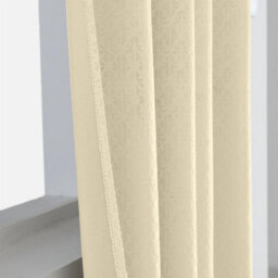 Luxury Living Temple Velvet Ring Top Curtains Cream - thumbnail 7