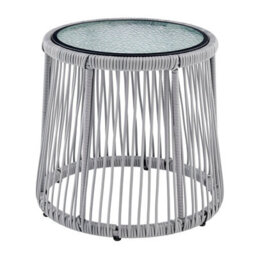 Home Detail L Shape Garden Set In Grey With Wicker Rope Style With Coffee Table Grey Cushions - thumbnail 5