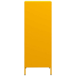 Berkfield Highboard Mustard Yellow 35X39X103.5 Cm Steel - thumbnail 6