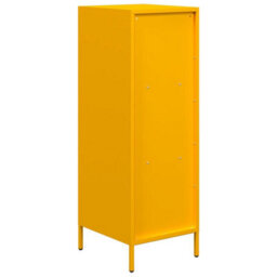 Berkfield Highboard Mustard Yellow 35X39X103.5 Cm Steel - thumbnail 7