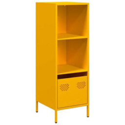 Berkfield Highboard Mustard Yellow 35X39X103.5 Cm Steel - thumbnail 2