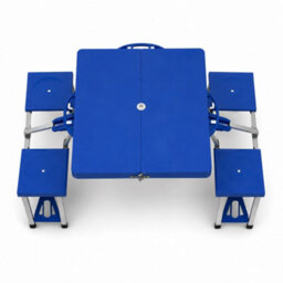 New Portable Folding Outdoor Picnic Pit Table And Bench Set 4 Seats - thumbnail 2