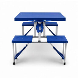 New Portable Folding Outdoor Picnic Pit Table And Bench Set 4 Seats - thumbnail 4
