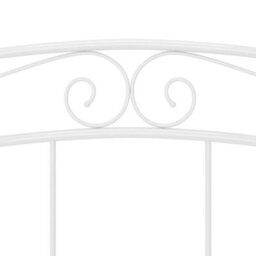Vidaxl Bed Frame Without Mattress White Metal 140X200 Cm - thumbnail 9
