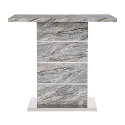 Furniture in Fashion Parini High Gloss Bar Table Rectangular In Melange Marble Effect - thumbnail 6