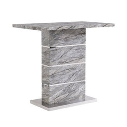Furniture in Fashion Parini High Gloss Bar Table Rectangular In Melange Marble Effect - thumbnail 4