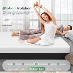 Onemill Gel Memory Foam Mattress, Breathable Cover, Medium Firm, Supportive Design(25Cm) - thumbnail 3