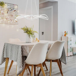 CGC Lighting Cgc Paraplu 1 Wave 60Cm White Led Ceiling Pendant Light Chandelier