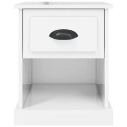 Berkfield Bedside Cabinets 2 Pcs High Gloss White 39X39X47.5 Cm Engineered Wood - thumbnail 8