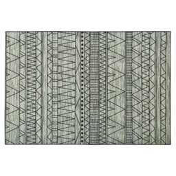 Beliani Geometric Black Grey Polyester Rug 160 X 230 Cm Low Pile - thumbnail 6