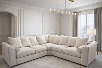 Home & Love Dylan Corner Sofa Xl - Naples Cream