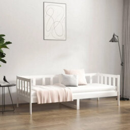Berkfield Day Bed White 80X200 Cm Solid Wood Pine - thumbnail 4