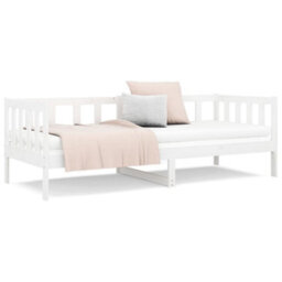 Berkfield Day Bed White 80X200 Cm Solid Wood Pine - thumbnail 5
