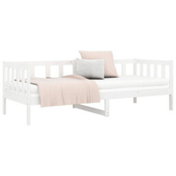 Berkfield Day Bed White 80X200 Cm Solid Wood Pine - thumbnail 6