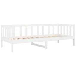 Berkfield Day Bed White 80X200 Cm Solid Wood Pine - thumbnail 7