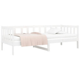 Berkfield Day Bed White 80X200 Cm Solid Wood Pine - thumbnail 3