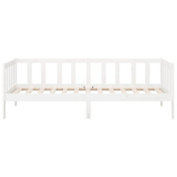Berkfield Day Bed White 80X200 Cm Solid Wood Pine - thumbnail 8