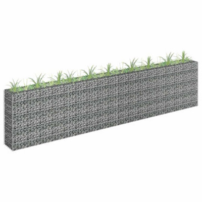 Walplus Gabion Raised Bed Galvanised Steel 360X30X90 Cm - image 1