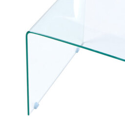 Beliani Nest Set Of 2 Transparent Tempered Glass Side Tables Rectangular 42 X 42 X 42 Cm For Modern Living Rooms - thumbnail 6