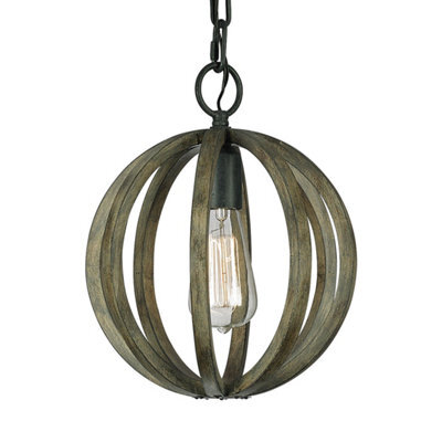 Luminosa Lighting Elstead Sandown Chain Lantern Outdoor Pendant Ceiling Light Black Ip44 - image 1