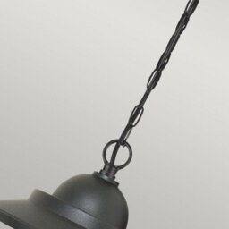 Luminosa Lighting Elstead Sandown Chain Lantern Outdoor Pendant Ceiling Light Black Ip44 - thumbnail 5