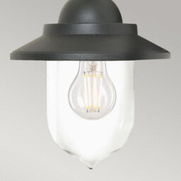 Luminosa Lighting Elstead Sandown Chain Lantern Outdoor Pendant Ceiling Light Black Ip44 - thumbnail 3