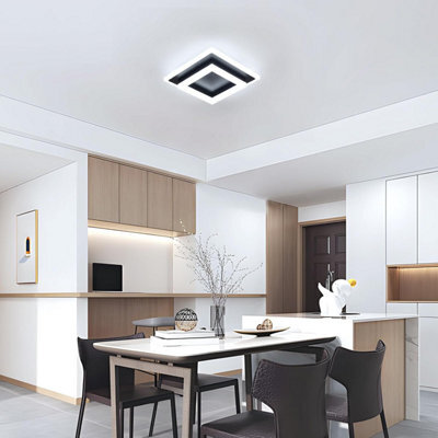 Pheashine Black Square Acrylic 30W 3300Lm 6500K Cool White Led Ceiling Light - image 1