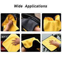 Car Cleaning Towels 12Pcs Drying Wash Cloth Microfibre Super Absorbent Towel Set - thumbnail 6