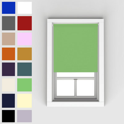 Caecus Blinds Blackout Roller Blind Lime Green 60Cm - image 1