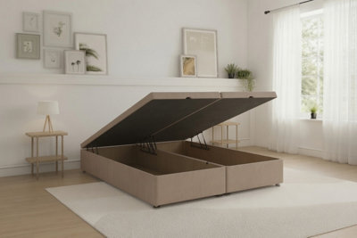 Sloomy Our Ottoman Base Mink Naples With Open End Storage - image 1