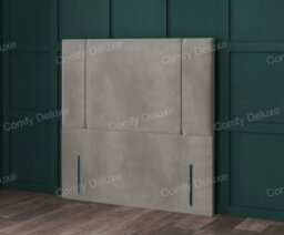 Comfy Deluxe 6Ft Superking Mink Lancelot   Plush Velvet 54Inch Floorstanding Headboard With Studded Beads