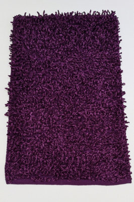 Rapport Home Oxford Shaggy Polycotton Super Absorbant Rug (88X55 Cm)