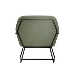 LPD Charles Velvet Sage Armchair Comfortable & Relaxed Seating With Matte Black Legs - thumbnail 6