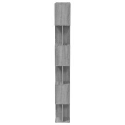 Berkfield Book Cabinet/room Divider Grey Sonoma 80X24X192 Cm Engineered Wood - thumbnail 6